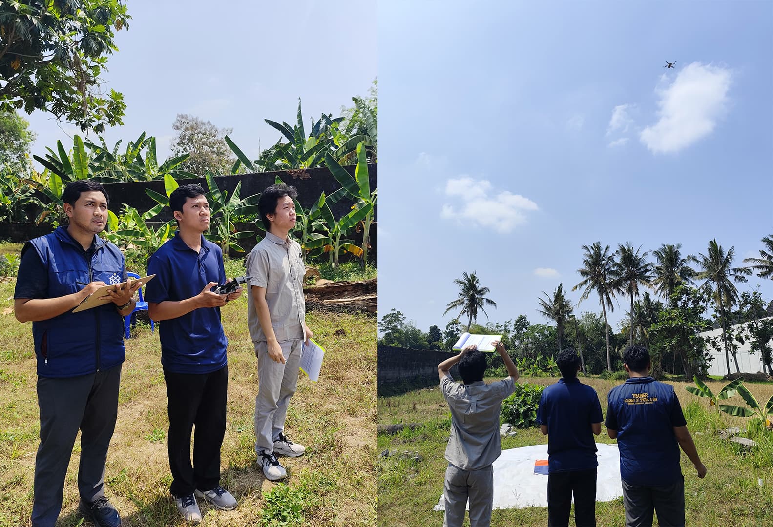 Ujian praktik terbang drone